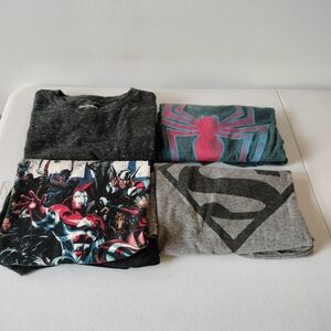 Marvel Goodfellow  Set Of 4 Tee T Shirts M Cotton Cotton Blend Superheroes